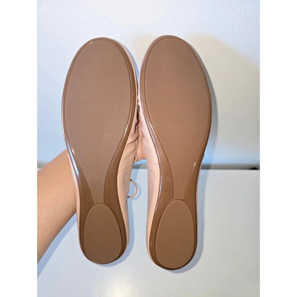 Seychelles Oh Darling Leather Ballet Flats Blush Size 8.5 balletcore coquette